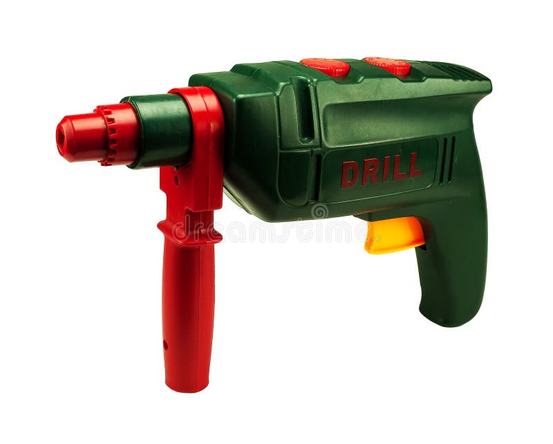 Electric drill toy stock image. Image of isolated, screwdriver 31717201