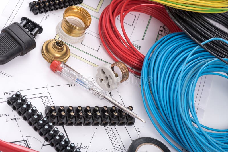 Electric equipment concept stock image. Image of plan 70602171