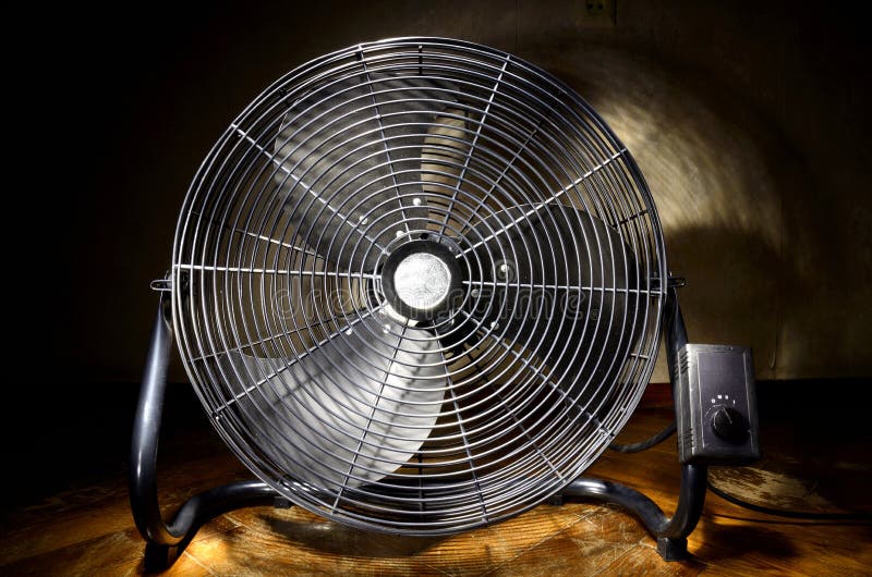Electric fan stock photo. Image of equipment, steel, casing 46665072