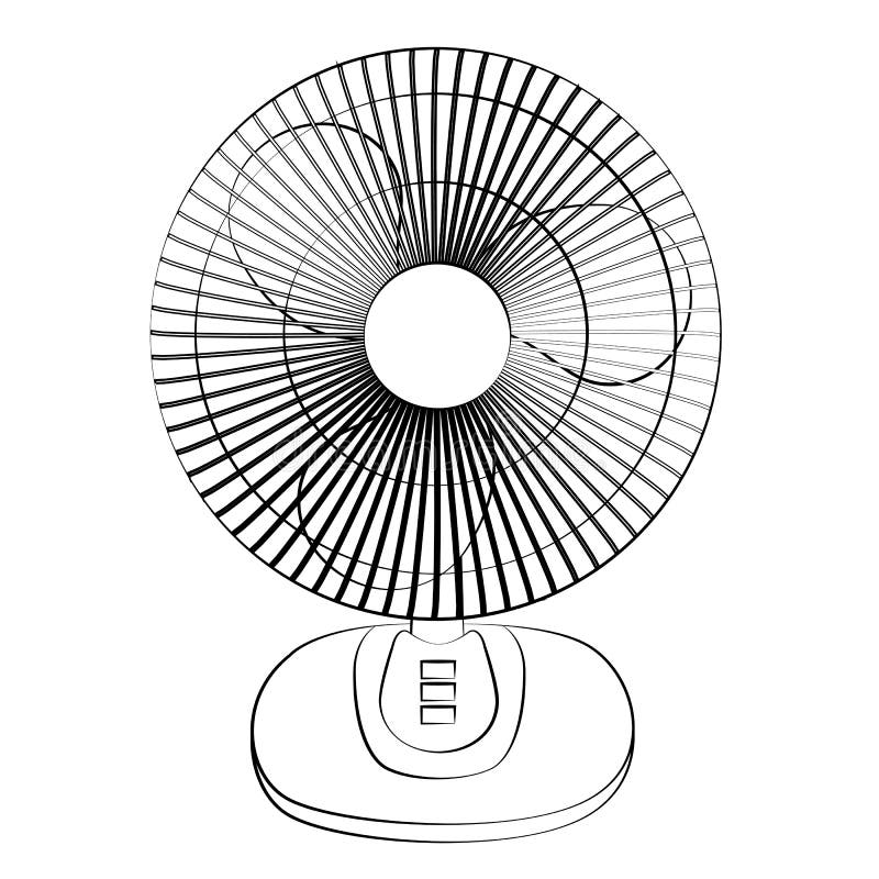Electric fan stock vector. Illustration of conditioning 51725291