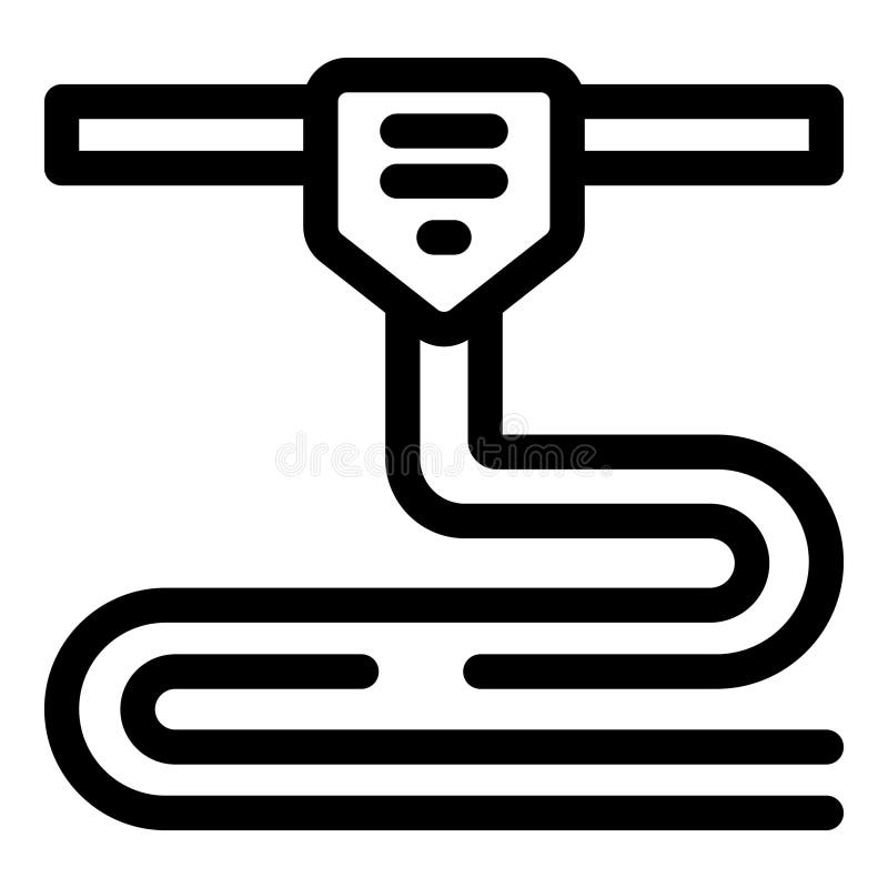 Electric floor heating system with temperature controller icon royalty free illustration