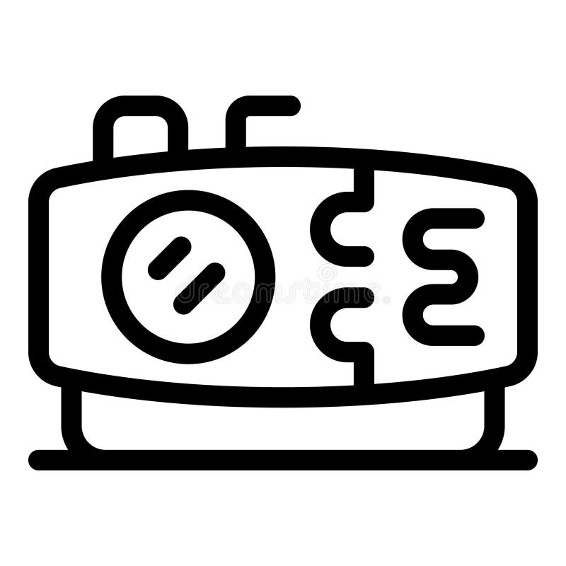 Electric generator converting energy using power line royalty free illustration