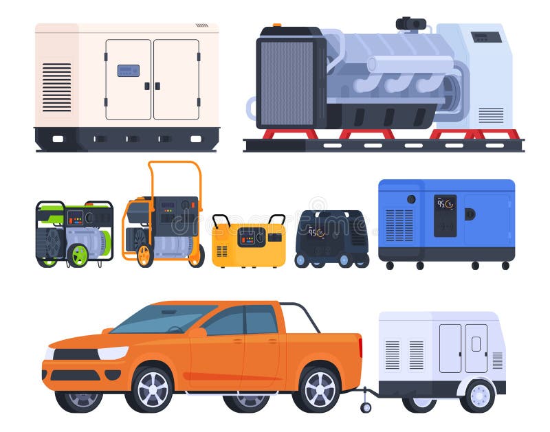 Electric Generators for Power Supply. Portable Power Supply for the