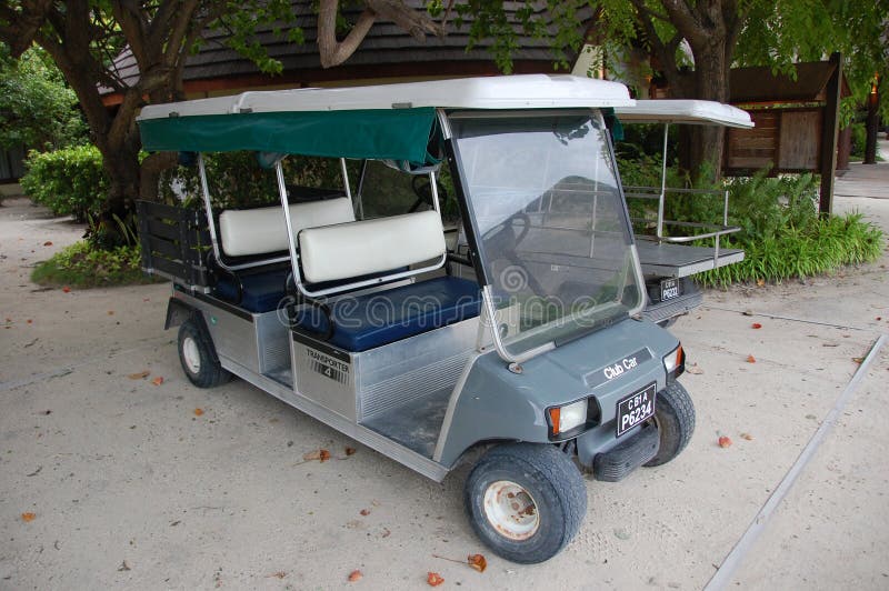 Electric Golf Car at Maldives Editorial Stock Photo - Image of transport,  vehicle: 46303353