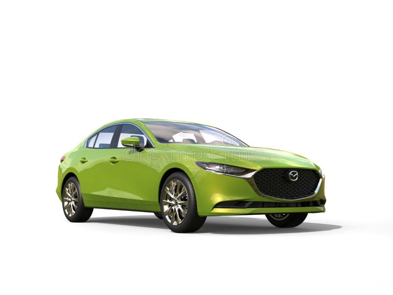  Electric Green Mazda 3 2019 - 2022 Model Editorial Stock Image - Illustration of drive, headlight: 253216994