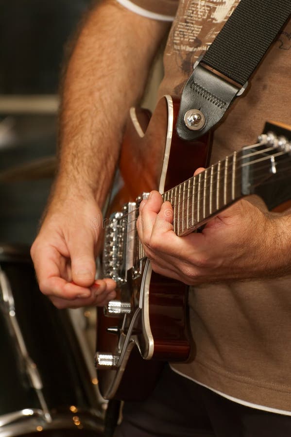 Electric guitar stock image. Image of performer, guitarists 18907075