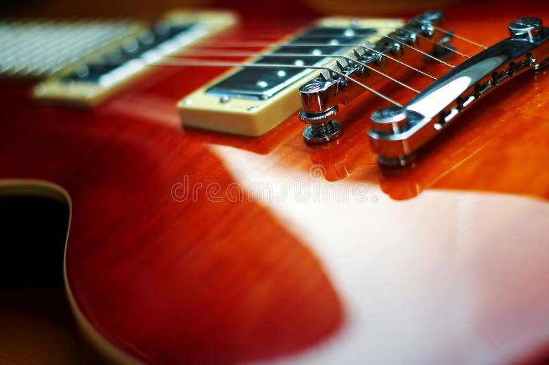 Guitarist Hands and Guitar Close Up. Playing Electric Guitar. Play the Guitar. Copy Spaces