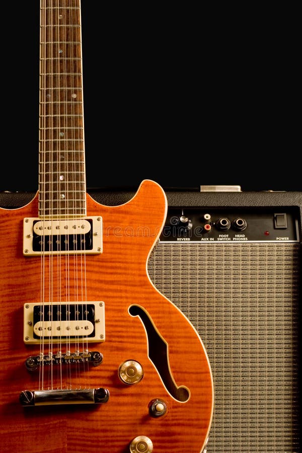 Electric guitar and amplifier