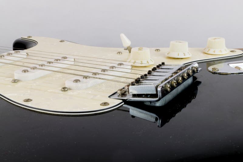 Electric Guitar Pickups Up Close Stock Photo Image of pickups, bridge