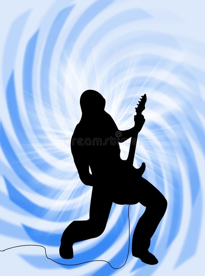 Electric guitar player