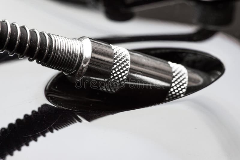 Guitar and Plug in Spot of Light Stock Photo Image of loud, cable