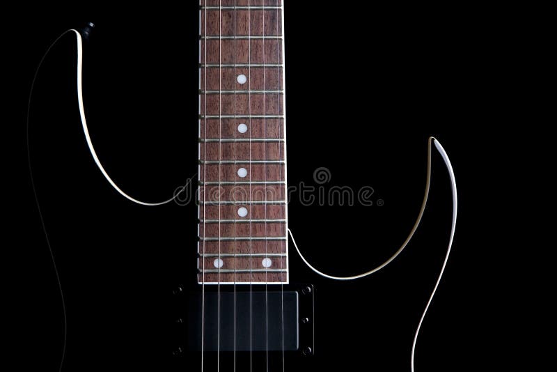 Electric guitar silhouette iso