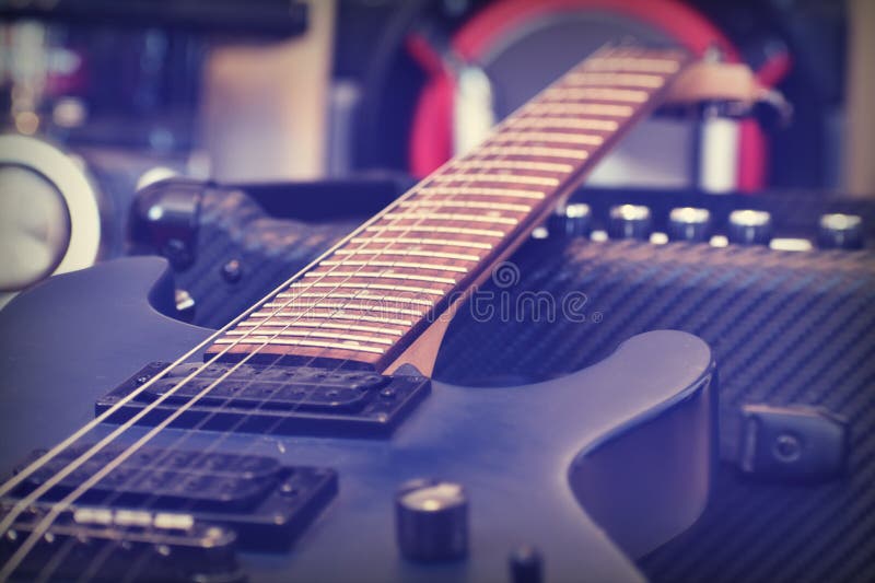 Electric Guitar Wallpaper. Blur. Background Music. Lessons of Guitar  Playing. String Melody. the Strings of a Musical Instrument Stock Image -  Image of blues, jazz: 172426969