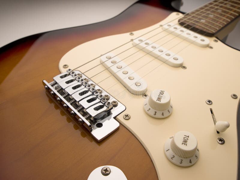 Electric Guitar Wide Angle Close Up Stock Image Image of roll