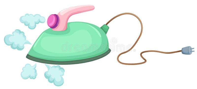 Electric iron vector illustration