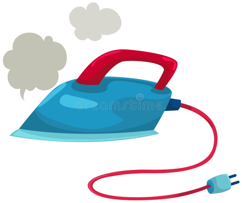 Electric iron royalty free illustration