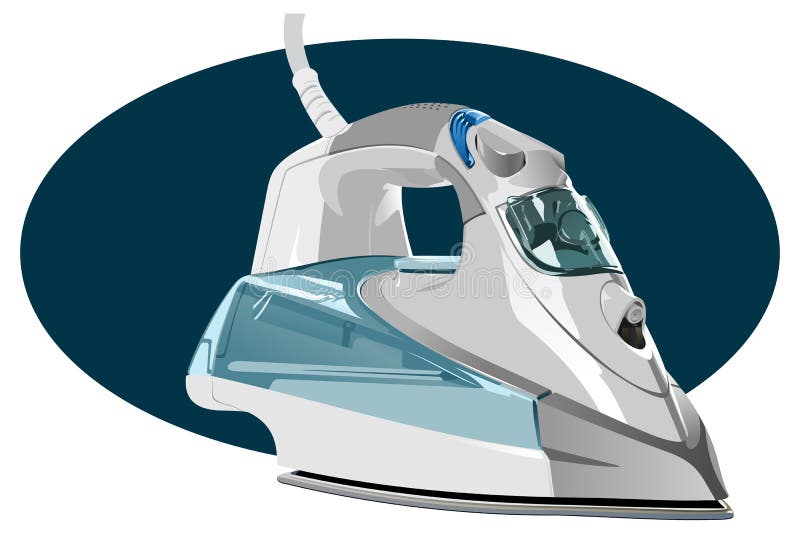 Electric iron vector illustration