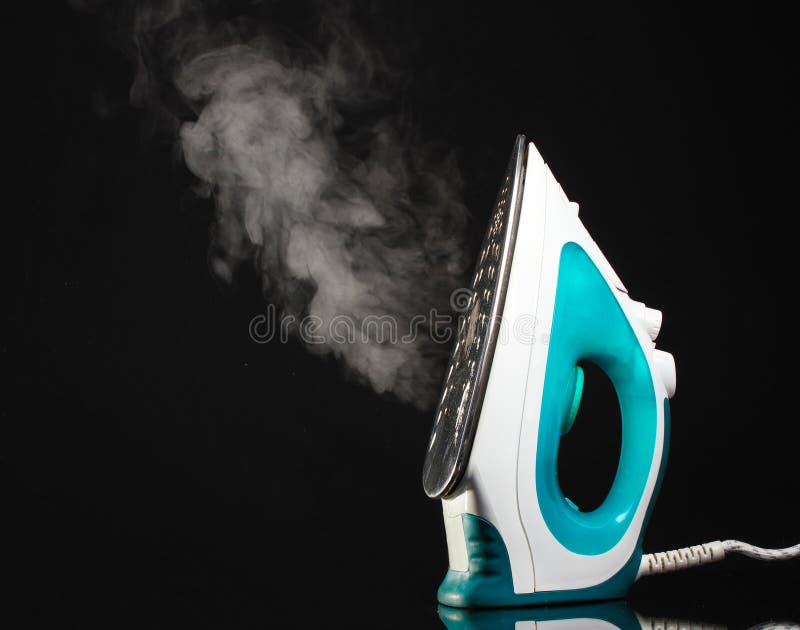 Electric iron with steam stock image. Image of electric 23860537