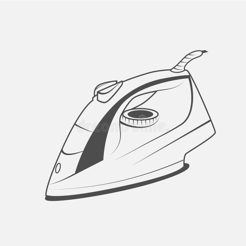 Electric iron vector icon vector illustration