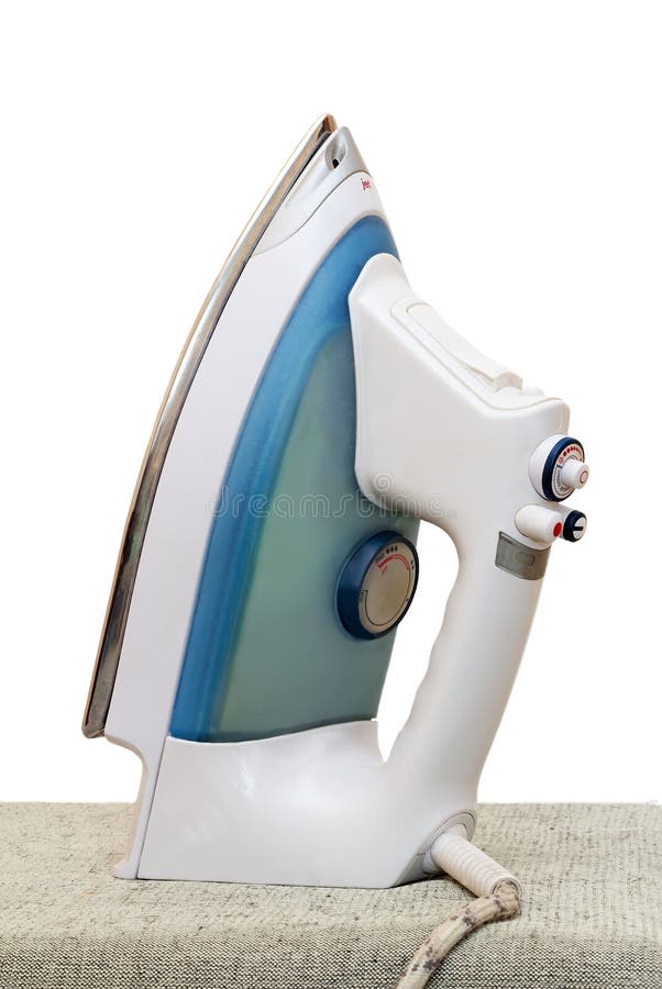 Electric Iron on a White Background. Stock Image Image of electric