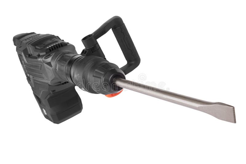 Electric Jackhammer Isolated Stock Image Image of destroy, machine