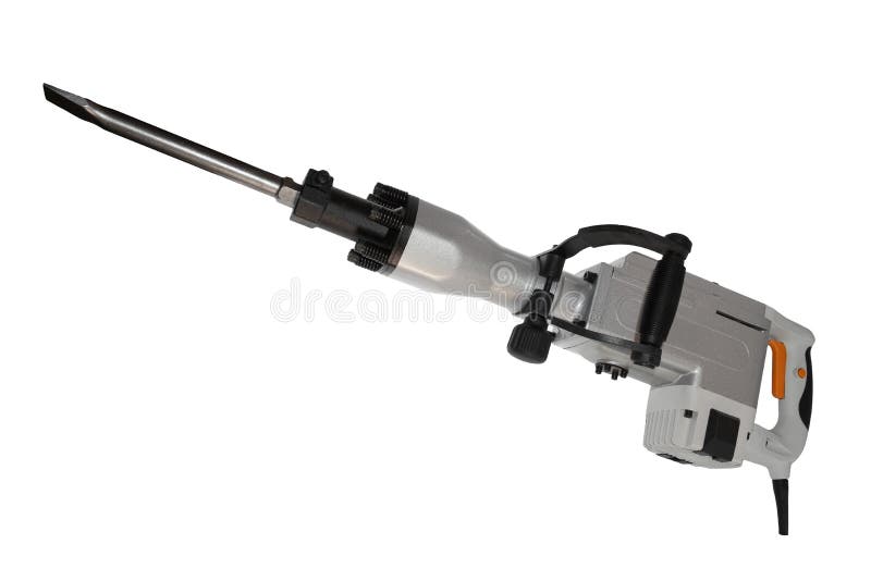 Electric Jackhammer Isolated Stock Image Image of pavement