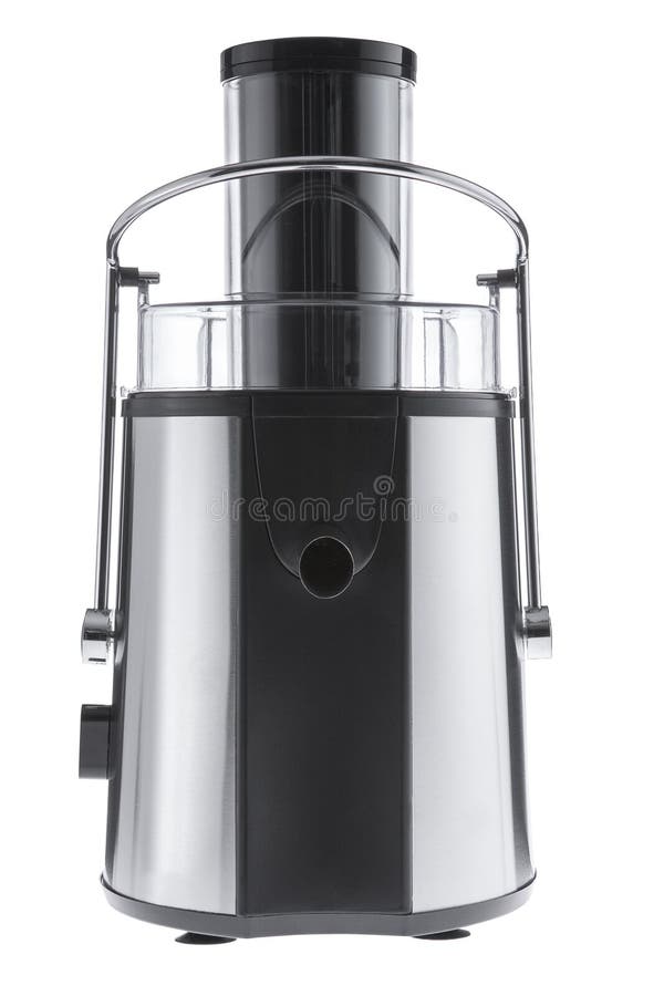 Electric juice extractor isolated on the white background, cut out stock photography Electric juice extractor isolated on the white background, cut out stock photography