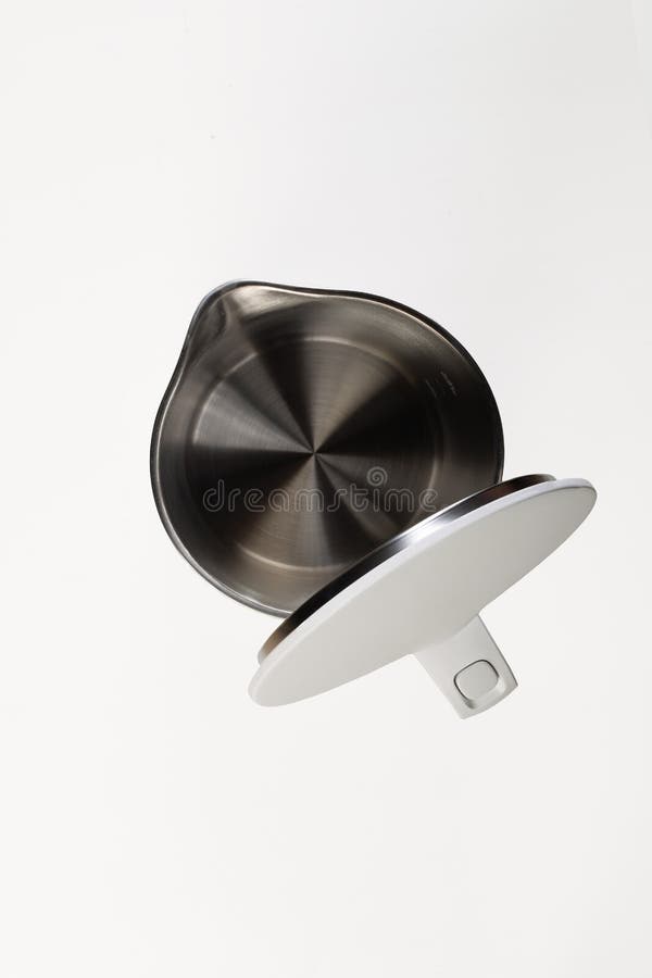 Electric Kettle with Open Lid with Hidden Heating Element Top View Stock Photo Image of device