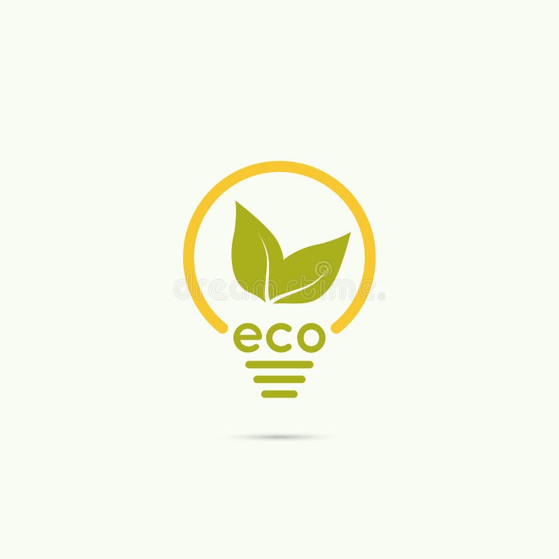 Electric light bulb with green leaves. green eco energy concept. Electric light bulb with green leaves. green eco energy concept.