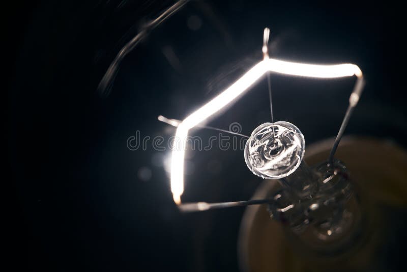 Electric Lamp. Incandescent Light Bulb Stock Image Image of