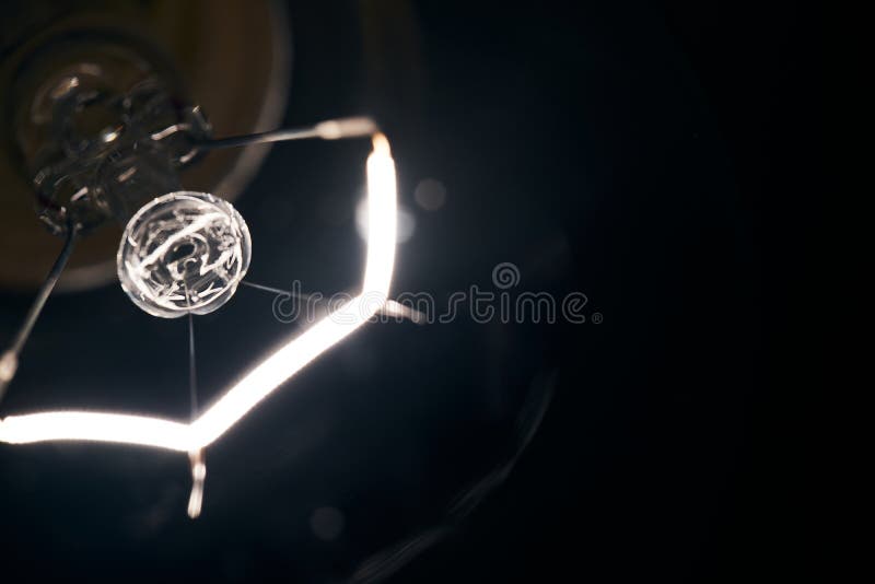 Electric Lamp. Incandescent Light Bulb Stock Photo Image of