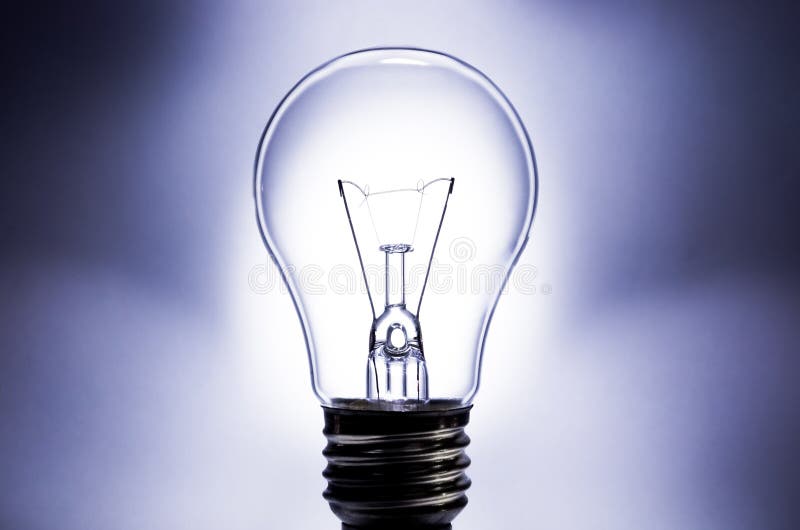 Electric Light Bulb With Light Background Stock Photo Image 39000953