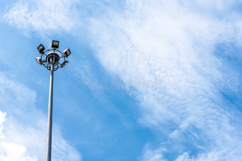 Electric light post stock image. Image of bright, boulevard 72028565