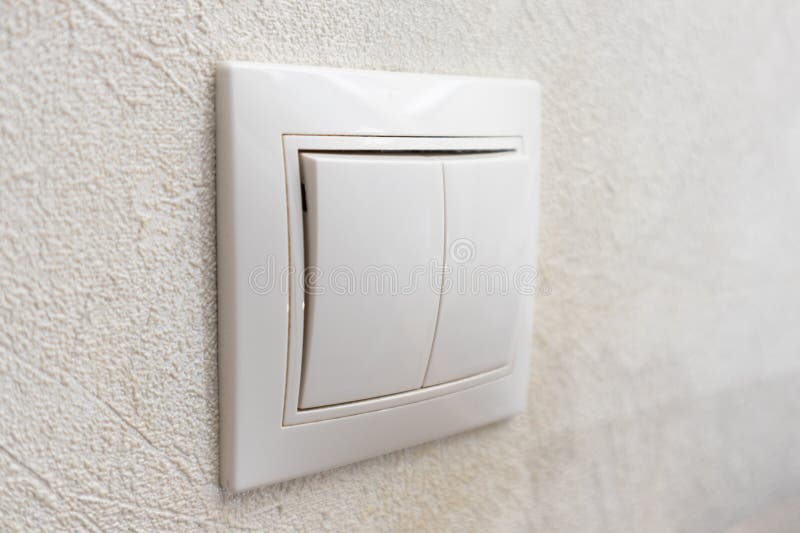 Electric Light Switch Side View Closeup View Stock Photo Image of
