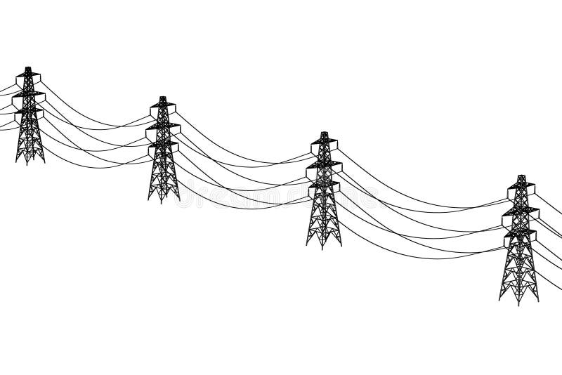 Electric lines stock illustration. Illustration of cartoon 81901535