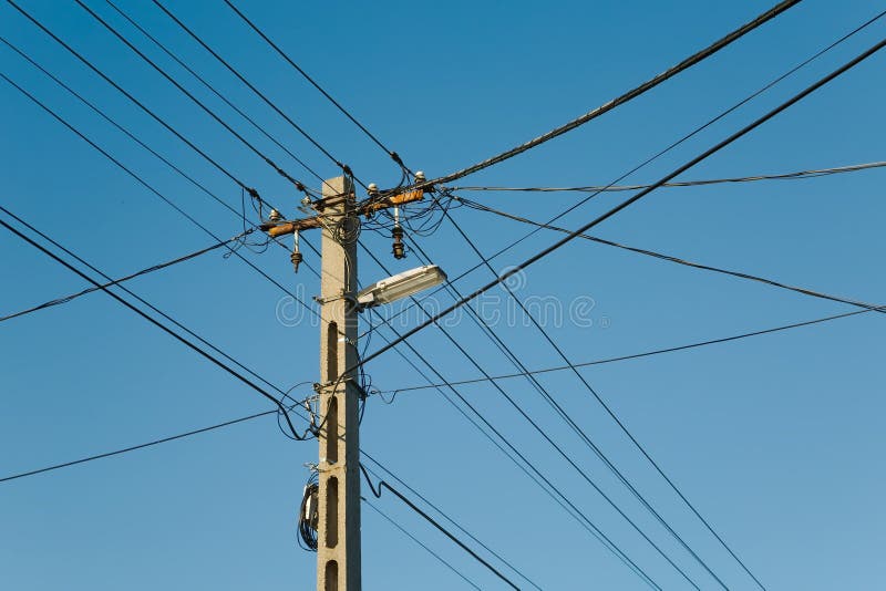 Electric lines collapsed stock photo. Image of frame 131949330