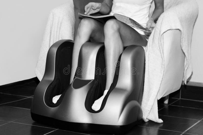 Electric Massage Foot Bath. Stock Image Image of health, bath 100571921