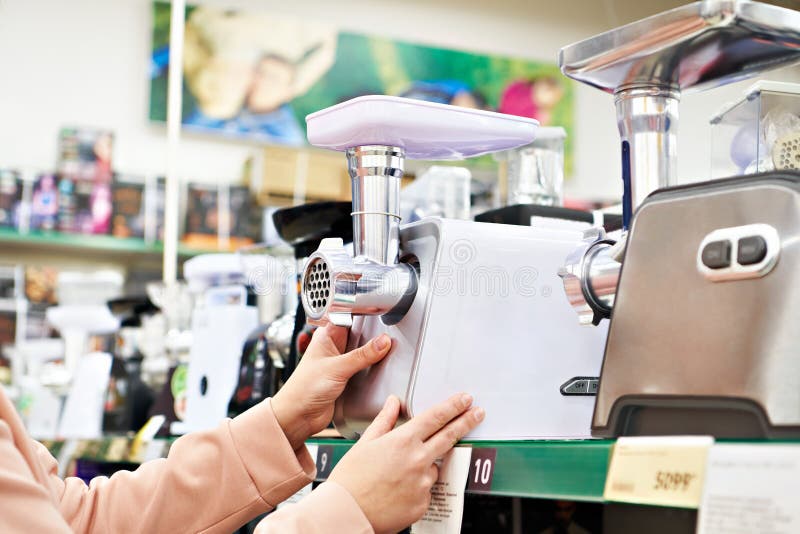 Electric meat grinders stock photo. Image of kitchenware 231213356