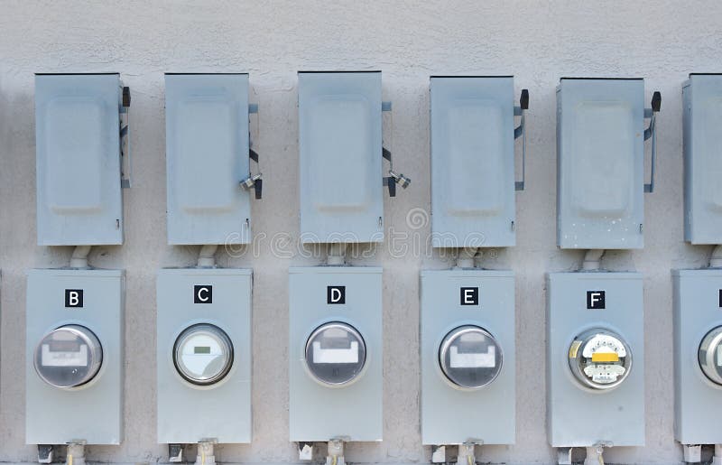 Electric meter royalty free stock images
