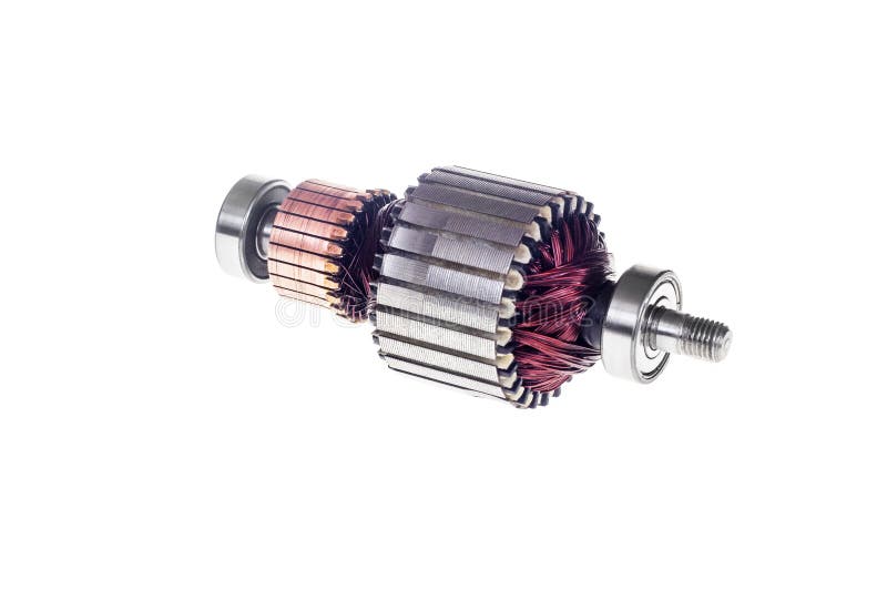 Electric motor rotor stock image. Image of engineering - 252462331