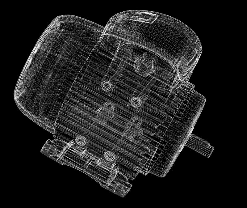 Electric Motor on Background Stock Image Image of metal, electric