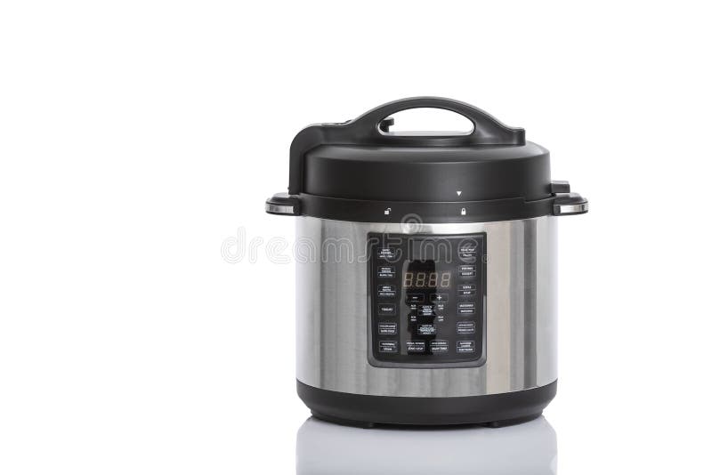 Electric Multi Cooker Fast Pressure Cooker; Photo White Background