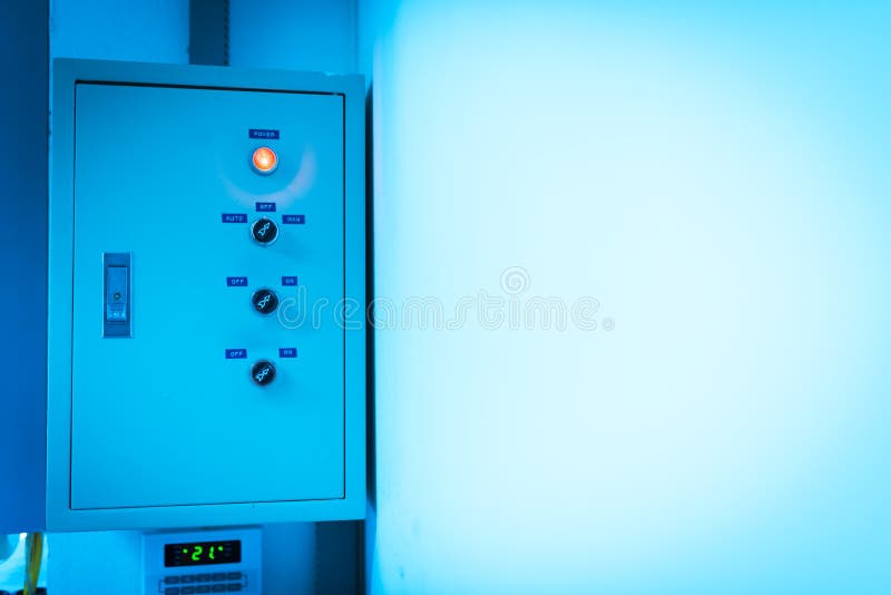 Electric Outdoor Fuse Box in Soft Light Stock Photo Image of