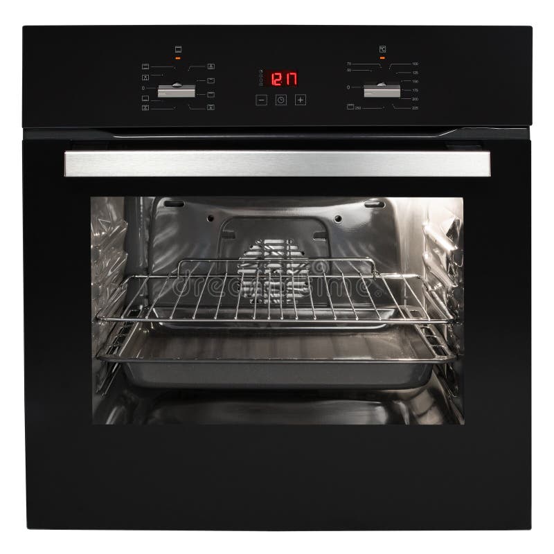 Inside the oven with light stock image. Image of electrical - 147837919