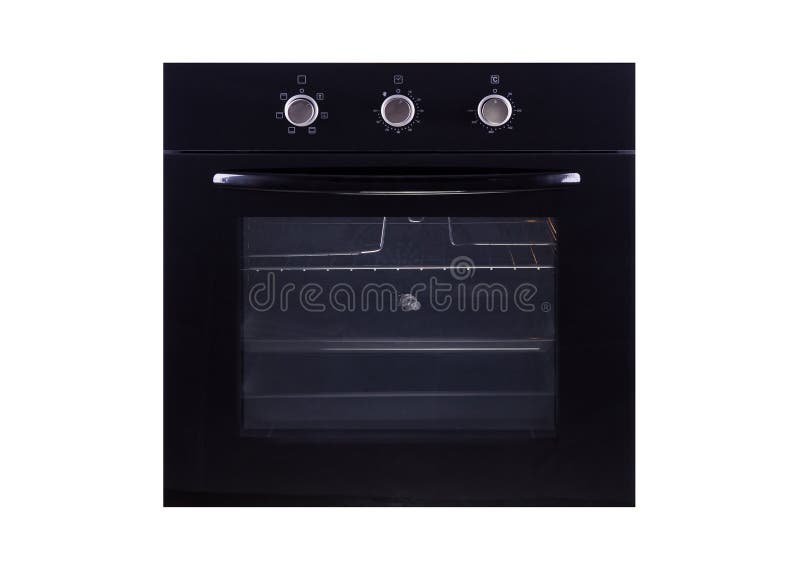 Electric Oven Isolated on White Background. Stock Image Image of