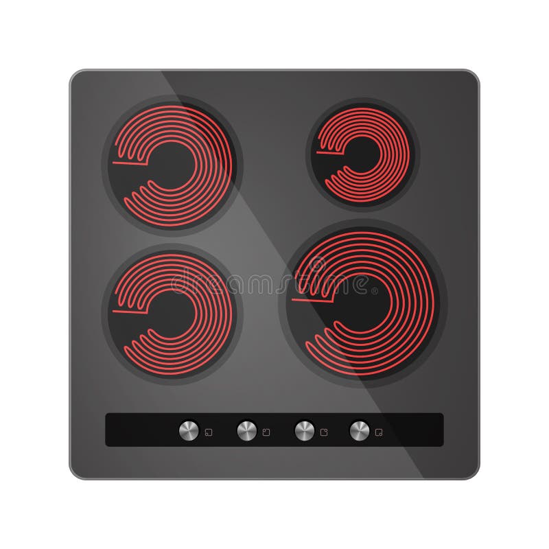 Electric cooker oven Royalty Free Vector Image