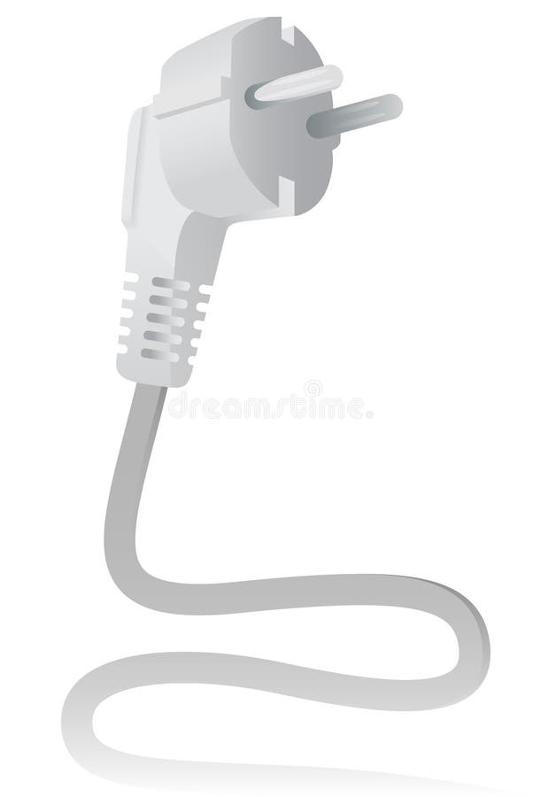 Electric plug stock illustration