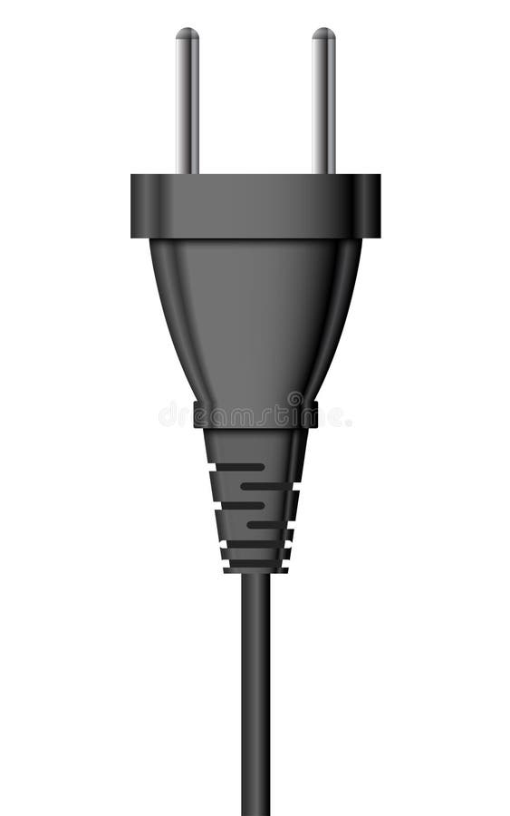Electric plug royalty free illustration