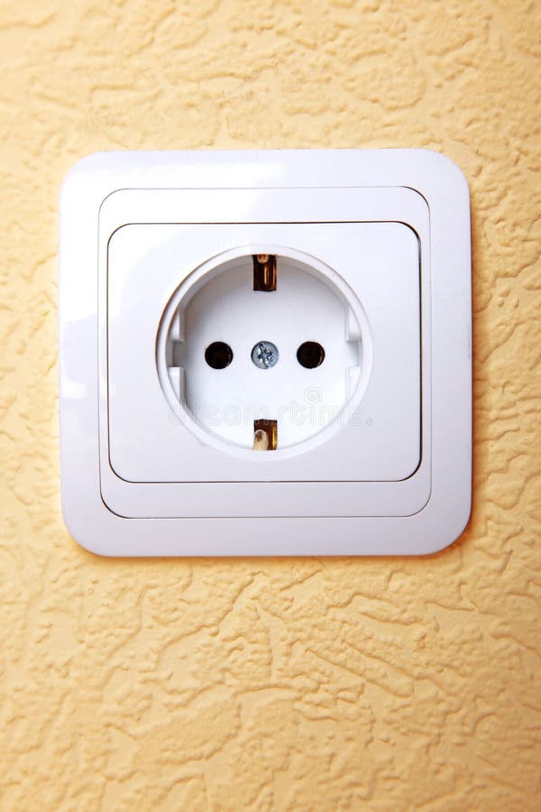 Electric plug connector royalty free stock photo