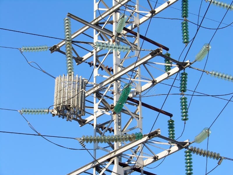 Electric pylon in the center of Moscow